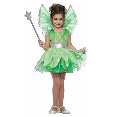 コスプレ 仮装 グリーンフェアリー 子供用 S Forum ピーターパン コスチューム 仮装 コスプレ衣装 キッズ 童話 おとぎ話 子供用S ワンピース 羽根付きベスト エプロン
