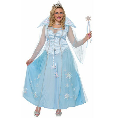 コスプレ 仮装 ウィンタープリンセス Plus Size (大きいサイズ) Forum コスプレ衣装 仮装 ファンタジー フィクション 王子様 お姫様 女性用Plus 大人 ハロウィン 襟付きコルセット スノーフレークモチーフ｜パーティワールド