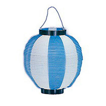 楽天市場】ポリ提灯大ニ色 水/白 【 お祭り 装飾 夏祭り 屋台