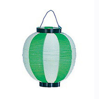 取寄品 景品 子供 10個セット ポリ提灯大ニ色 緑 白 ちょうちん 子ども会 夏祭り イベント用品 イベントグッズ 屋台 装飾品 縁日 飾り お祭り Sermus Es