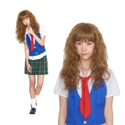 コスプレ 仮装 コスプレ セーラー服 プリュムフィーユ ハイスクールガール ジグ コスプレ衣装 学生 幼稚園児 セーラー服 女子高生 大人 ベスト付き ネクタイ付き