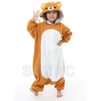 コスプレ 仮装 SAZAC(サザック) フリース着ぐるみ リラックマ 子供用 130 【 コスプレ 衣装 ハロウィン 仮装 コスチューム 子供 アニメ 可愛い キッズ 着ぐるみ パジャマ パーティーグッズ かわいい キグルミ こども用 キャラクター 子ども用 きぐるみ 】