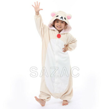 コスプレ 仮装 SAZAC(サザック) フリース着ぐるみ コリラックマ 子供用 110 【 かわいい パーティーグッズ キャラクター パジャマ こども用 子ども用 コスチューム ハロウィン きぐるみ アニメ 可愛い キッズ 衣装 キグルミ 】