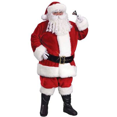 サンタ　コスプレ リージェンシーサンタ PLUS Fun World クリスマス衣装 メンズ サンタ服 大きいサイズ(XL~) 男性用XL 大人 コスチュームセット 手袋付き ブーツカバー付き｜パーティワールド