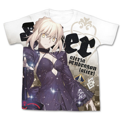 楽天市場】FGO セイバー 沖田総司 フルグラフィックTシャツ ホワイト S