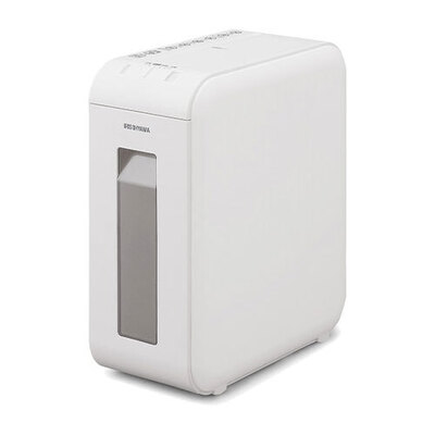 【取寄品】 パーソナルシュレッダー P6HCSV-W ホワイト アイリスオーヤマ オフィス用品 OA 事務用品 静音設計 キャスター付き クロスカットタイプ 最大細断枚数6枚