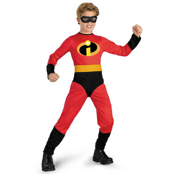 コスプレ 仮装 ダッシュDash クラシック 男の子用 M(7-8) 【 コスプレ 衣装 ハロウィン 仮装 コスチューム 子供 アニメ ディズニー グッズ キッズ パーティーグッズ こども 子供用 ピクサー 子ども用 Mr.インクレディブル 正規ライセンス品 公式 】画像