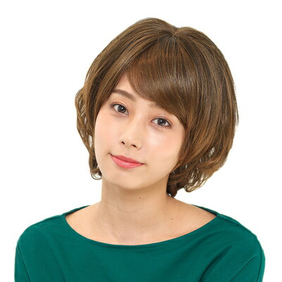 【取寄品】 ホイップショート ミルキーブラウン ジェイアイジー フルウィッグ ファッションウィッグ レディース 女性 耐熱ファイバー仕様 洗濯可能