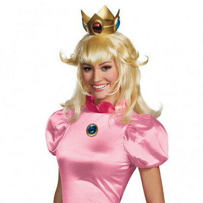 コスプレ 仮装 ピーチ姫 ウィッグ 大人用 【 コスプレ 衣装 ハロウィン パーティーグッズ かぶりもの ウィッグ かつら ゲームキャラクター 変装グッズ プチ仮装 ハロウィン 衣装 キャラクターウィッグ 髪の毛 マリオブラザーズ カツラ 】