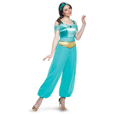 ジャスミンコスプレ衣装Sサイズ （ウィッグ・アクセサリー付き） 楽天市場】コスプレ 仮装 ジャスミンドレス デラックス 女性用S