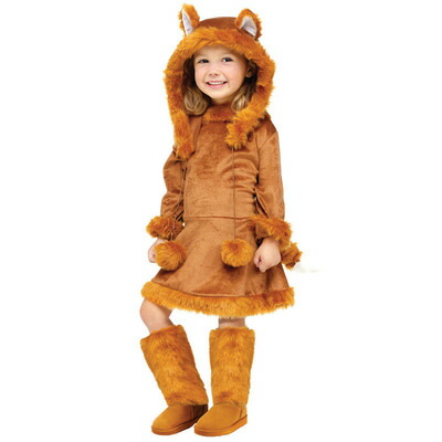 コスプレ 仮装 スウィートフォックス 子供用 Toddler(3T-4T) S キツネ コスチューム 仮装 コスプレ衣装 キッズ 動物 アニマル フワフワ 耳付きフード 尻尾付き｜パーティワールド 7,156円