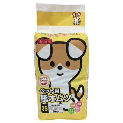 楽天市場】inuneru ペット用紙オムツ M 54枚入 【 ペット用品 犬