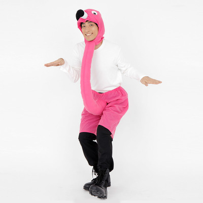 コスプレ 仮装 Patymo 首長シリーズ フラミンゴ 【 コスプレ 衣装 ハロウィン 仮装 パーティーグッズ おもしろ コスチューム 動物 アニマル 着ぐるみ 大人用 きぐるみ メンズ ウケる おもしろコスチューム 面白コスチューム 余興 男女兼用 女性用 笑える 爆笑 】