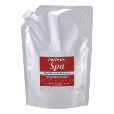 【取寄品】 ペットエステ スパマッドゼネラルシャンプー 3L 犬用シャンプー 犬用品 お手入れ用品 仔犬から成犬まで全ての犬種 業務用 泥成分配合 低刺激 つめかえタイプ｜パーティワールド