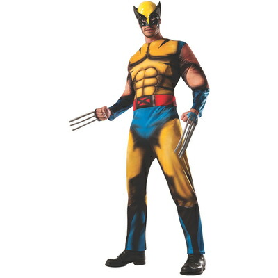 コスプレ 仮装 大人用 ウルヴァリン STD Rubies Costumes X-MEN コスチューム 仮装 コスプレ衣装 映画キャラクター 大人用STD アメコミイベント パッド入り 後ろ面ファスナー留め ウエスト後ろゴム