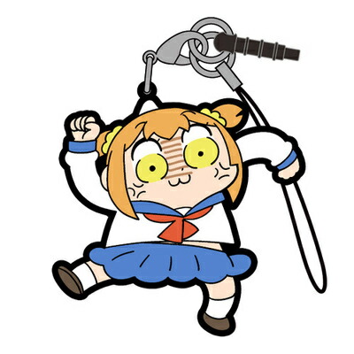 ポプテピピック ポプ子(怒) つままれストラップ画像