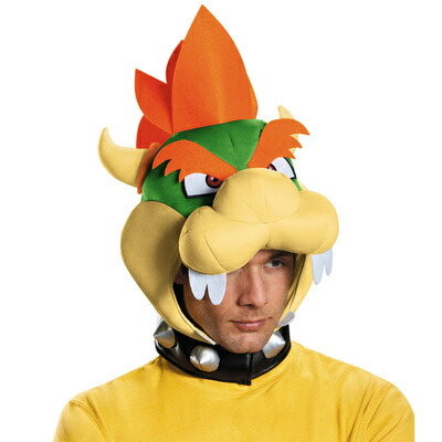 コスプレ 仮装 クッパ ヘッドピース 大人用 【 コスプレ 衣装 ハロウィン パーティーグッズ かぶりもの スーパーマリオ キャラクター 任天堂 プチ仮装 ハット マリオブラザーズ キャップ ハロウィン 衣装 帽子 変装グッズ 】