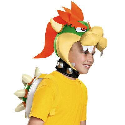 コスプレ 仮装 クッパキット 子供用 【 コスプレ 衣装 ハロウィン パーティーグッズ かぶりもの 子供 帽子 キッズ ハット スーパーマリオ キャップ キャラクター マリオブラザーズ プチ仮装 こども用 ハロウィン 衣装 子ども用 変装グッズ 任天堂 】