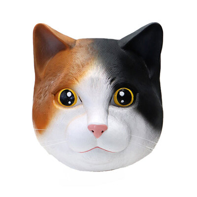 コスプレ 仮装 三毛猫 【 ハロウィン 衣装 動物マスク 面白マスク パーティーグッズ プチ仮装 アニマルマスク かぶりもの おもしろマスク 変装グッズ 】