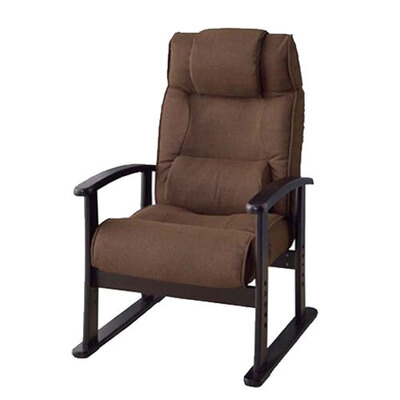 楽々チェア RKC-38BR 東谷 家具 イス リクライニング 高さ調節 腰サポートクッション
