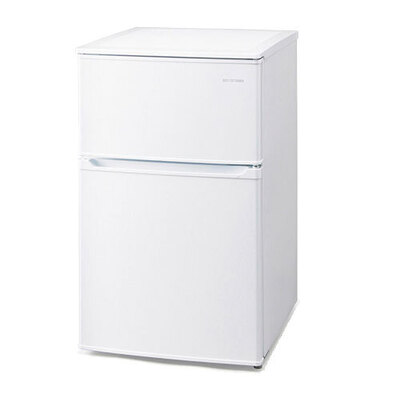 【取寄品】 冷蔵庫90L IRSD-9B-W ホワイト アイリスオーヤマ キッチン家電 2ドア 温度調節6段階