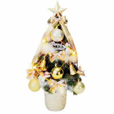 【取寄品】 クリスマスツリー 45cm 陶器ツリー フローレックス クリスマスツリー サイズ別 31~60cm ミニサイズ 陶器ポット オーナメント付き