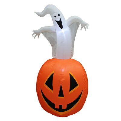 【取寄品】 180cm ゴーストパンプキンエアーディスプレイ フローレックス エアディスプレイ ハロウィン装飾品 雑貨 風船 エアブロー インフレータブル 自動エアー挿入 簡単ディスプレイ 8,062円