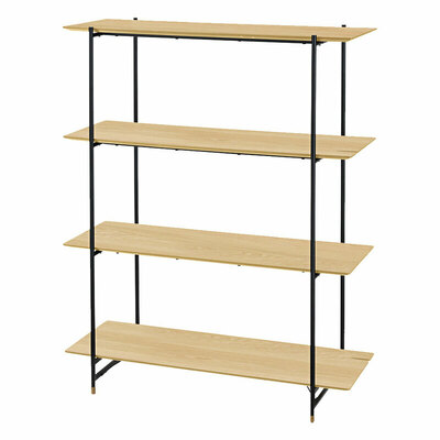 ルカ シェルフ4段 JPB-102OAK 東谷 家具 ラック チェスト 棚 組立式