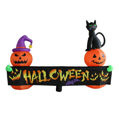 楽天市場】ハロウィンエア装飾 エアブロー 3段オレンジパンプキン