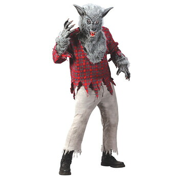 コスプレ 仮装 狼男 ウルフマン シルバー コスプレ衣装 仮装 動物コスチューム 大人用 フェイクファー 手袋付き マスク付き