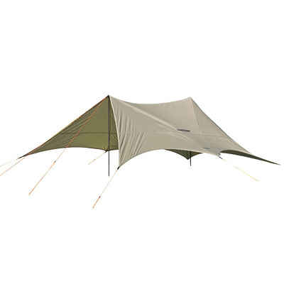 【取寄品】 CAPTAIN STAG(キャプテンスタッグ) トレッカー フライタープセット UV(カーキ) UA-1090 アウトドア用品 テント 3~4人用 大人 UV加工 撥水加工 収納袋付き
