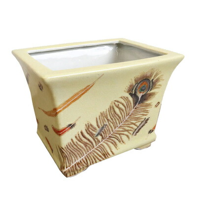 【取寄品】 プランター 羽根 かわ畑 インテリア用品 花瓶 花器 鉢カバー