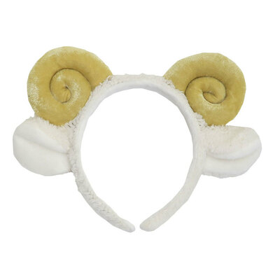 コスプレ 仮装 [6点セット] Patymo どうぶつカチューシャ ひつじ(ベージュ) ユニエンタープライズ プチ仮装 コスプレ小物 小道具 ヘアアクセサリー 動物 アニマル フリーサイズ モコモコ素材 クルンと丸まった角