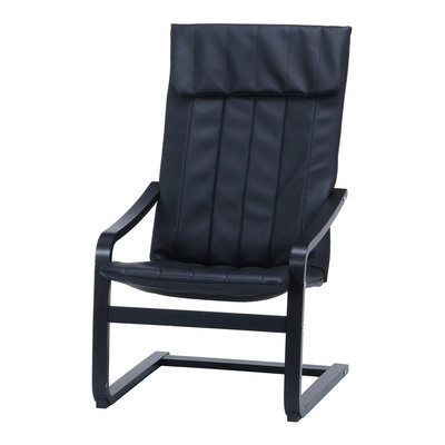 【取寄品】【直送品】 リラックスチェア スリムPU ブラック 不二貿易 家具 イス 北欧デザイン スリム設計