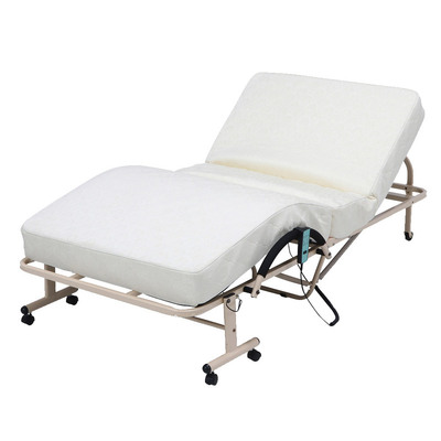 【取寄品】【直送品】 折たたみ電動ベッド 高床タイプ FU-05-7H 不二貿易 家具 リクライニング機能 折りたたみ式 キャスター付き
