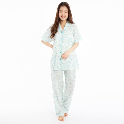 Sazac サザック 冷コーキティ半袖tシャツパジャマ ブルー レディスl 流行り物 レディース 房室到着 パジャマ シャツ サンリオ 間被服 半袖 性 寝韋編 上下書割 寝巻き 御内室使所 成年者用 Hotjobsafrica Org