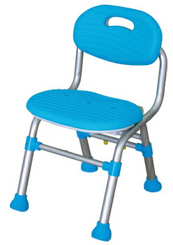 【取寄品】 テイコブ背付きシャワーチェアー コンパクトSCM03 介護 福祉用品 入浴用品 高さ調節機能 折りたたみ式