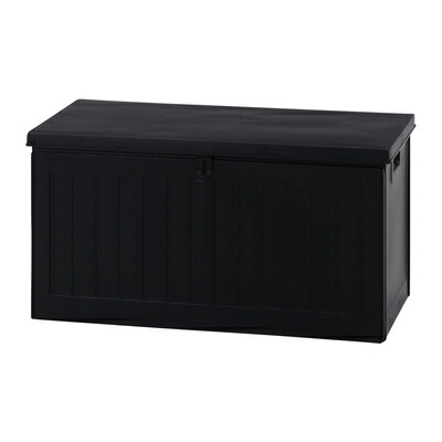 【取寄品】 収納BOXベンチ BK 190L 不二貿易 収納ボックス 収納用品 防水タイプ 軽量化 強度保持 ベンチとして使用可能
