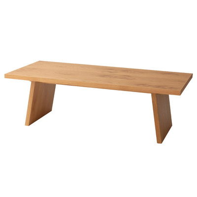 【取寄品】 リビングテーブル JPT-89OAK 東谷 家具 天然木化粧繊維板 ウレタン塗装 組立式 収納スペース｜パーティワールド