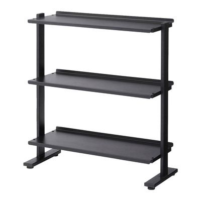 【取寄品】 2WAYラック3D DIS-73BK 東谷 家具 チェスト 棚 2WAY仕様 組立式 アジャスター付