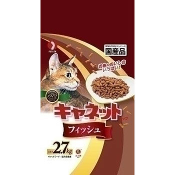 キャットフード o.s ペットライン キャネットチップ お肉とお魚ミックス 2.7kgの通販