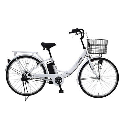 【取寄品】【直送品】 フィールドチャンプ 電動助けること26in折畳み身がる車 ミムゴ 折りたたみ銀輪 銀輪設備 26inタイア 折畳みひな形 カゴ 後押し閲歴 LEDともし火