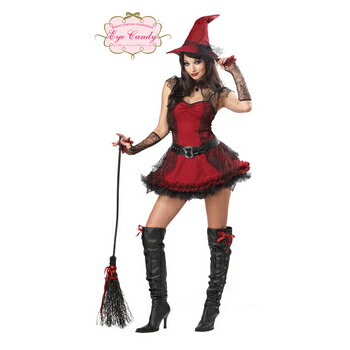 ハロウィン コスプレ ウィッチ コスチューム 仮装 大人 衣装 魔女 ハロウィン仮装 マジシャン 巫女 ビューティーデビル 小悪魔 ハロウィン用品 3点セット 大人用 コスプレ 魔女[ウィッチ] ブラック｜仮装コスチューム－女性用