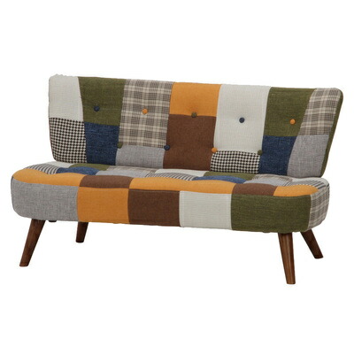 楽天市場】【ソファー 2人掛け】ソファ2p デイジー パッチワーク