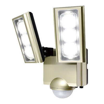 【取寄品】 ACワット数 LED感知器ともし火 エルパ 防犯用感知器ともし火 防災 防犯属具 雨合羽 赤外線受動式 2200Lm 防犯センサー-日用品雑貨・文房具・手芸