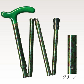 【取寄品】 ドリーム(折りたたみ杖) モスピンク つえ 介護 福祉用品 4段伸縮 先ゴム内径16φ｜パーティワールド