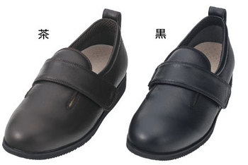 【取寄品】 ダブルマジックII合皮 1310 茶 L(23~23.5cm) シューズ 介護 福祉用品 くつ 抗菌・防臭加工 はっ水効果