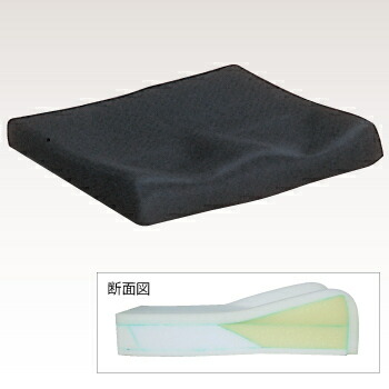 【取寄品】 タカノ車いす用クッション 6(40×40×4×7cm) 介護 福祉用品 多重構造 体圧分散 吸収性 特殊形状