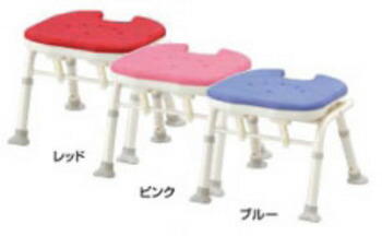 【取寄品】 折りたたみシャワーベンチIC 背無し レッド 介護 福祉用品 入浴用品 背無しタイプ 自立可｜パーティワールド