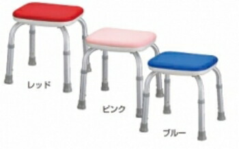 【取寄品】 シャワーベンチmini背無し ピンク シャワーチェア 介護 福祉用品 入浴用品 省スペース ソフトパッド付き